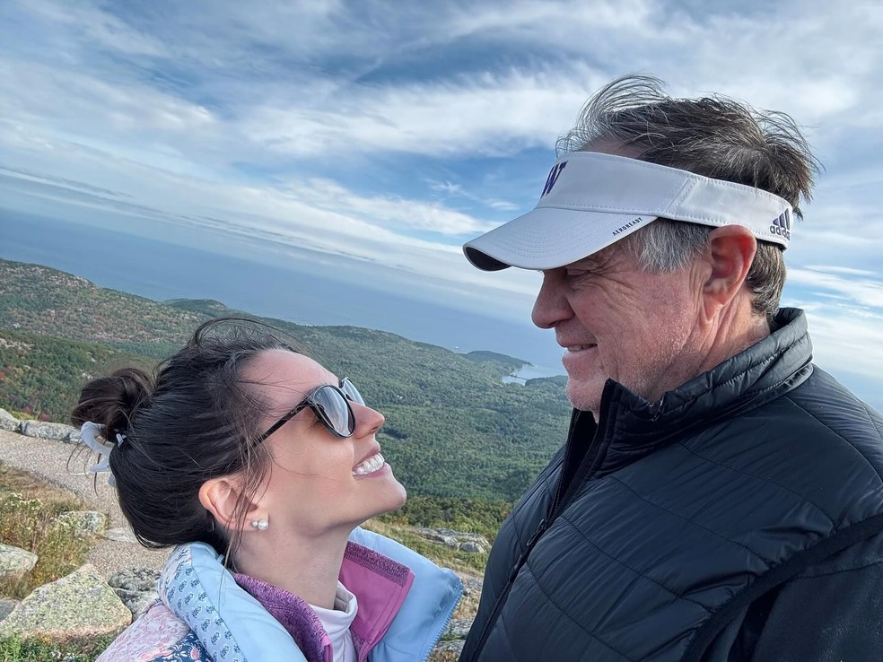 Bill Belichick e sua namorada, Jordan Hudson — Foto: Reprodução/Instagram