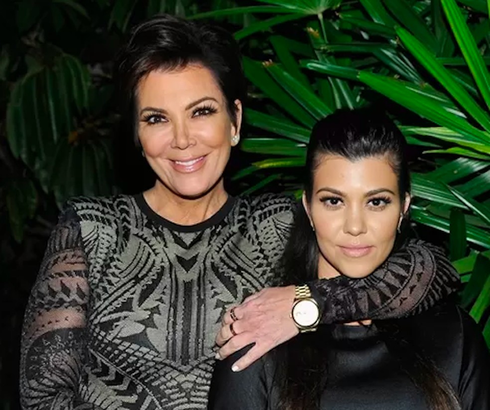 Kris Jenner e Kourtney Kardashian — Foto: Getty Images