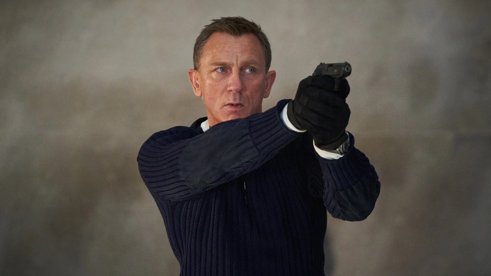 Daniel Craig no set da franquia '007' — Foto: Divulgação