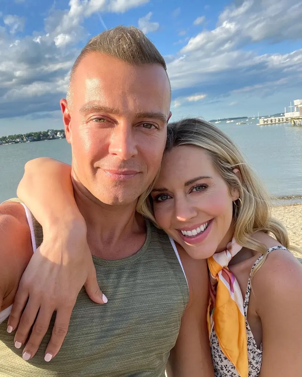 Joey Lawrence e a ex-esposa Samantha — Foto: reprodução/instagram