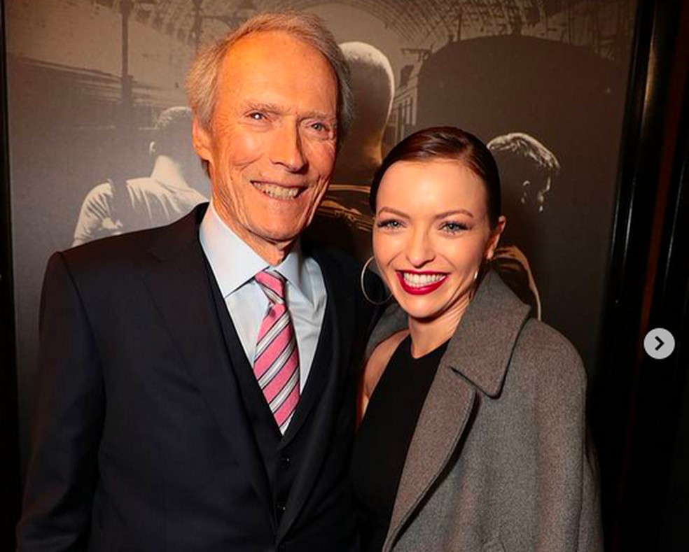 Francesca Fisher-Eastwood e Clint Eastwood — Foto: Instagram