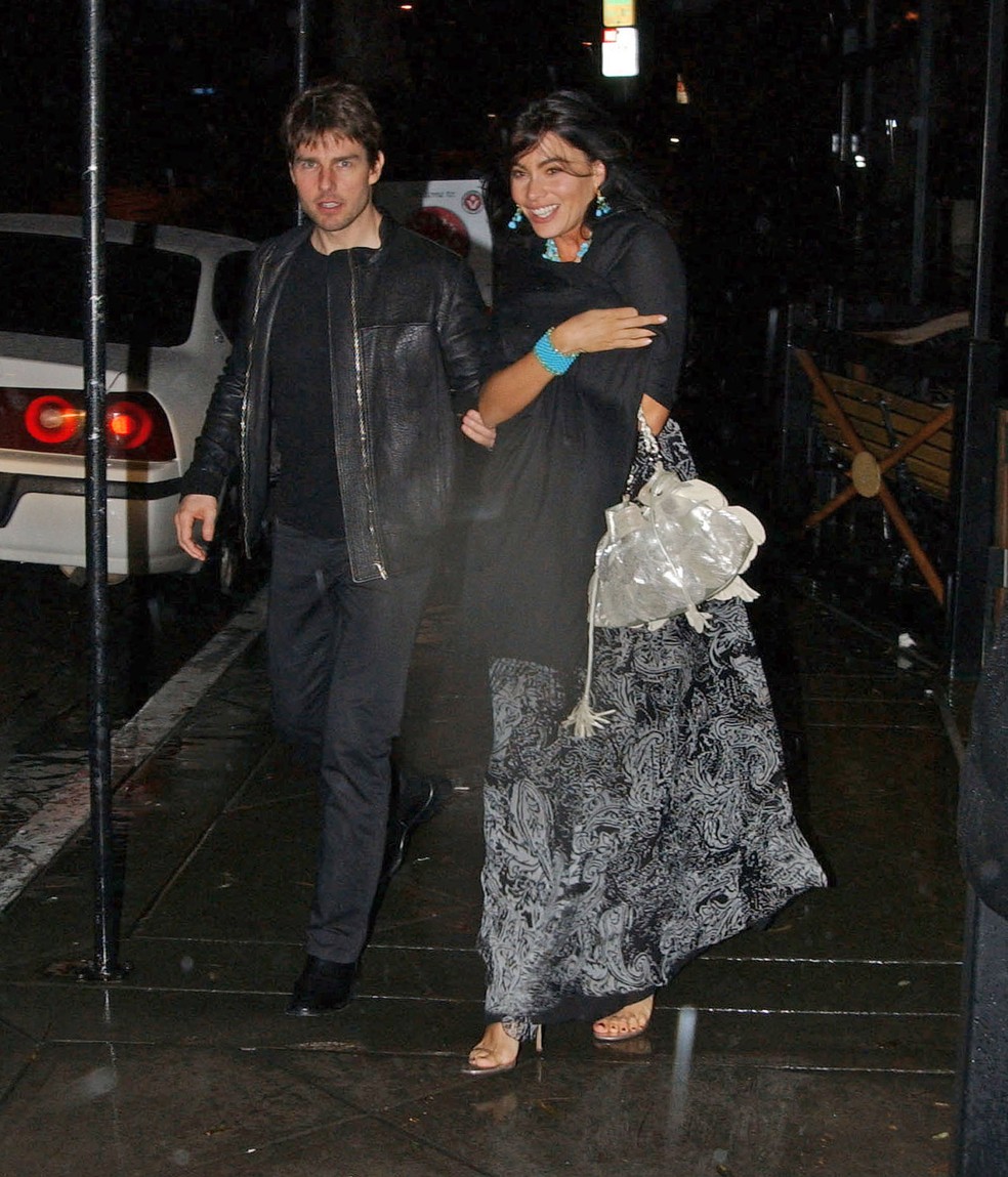 Tom Cruise e Sofía Vergara juntos em fevereiro de 2005 — Foto: Getty Images
