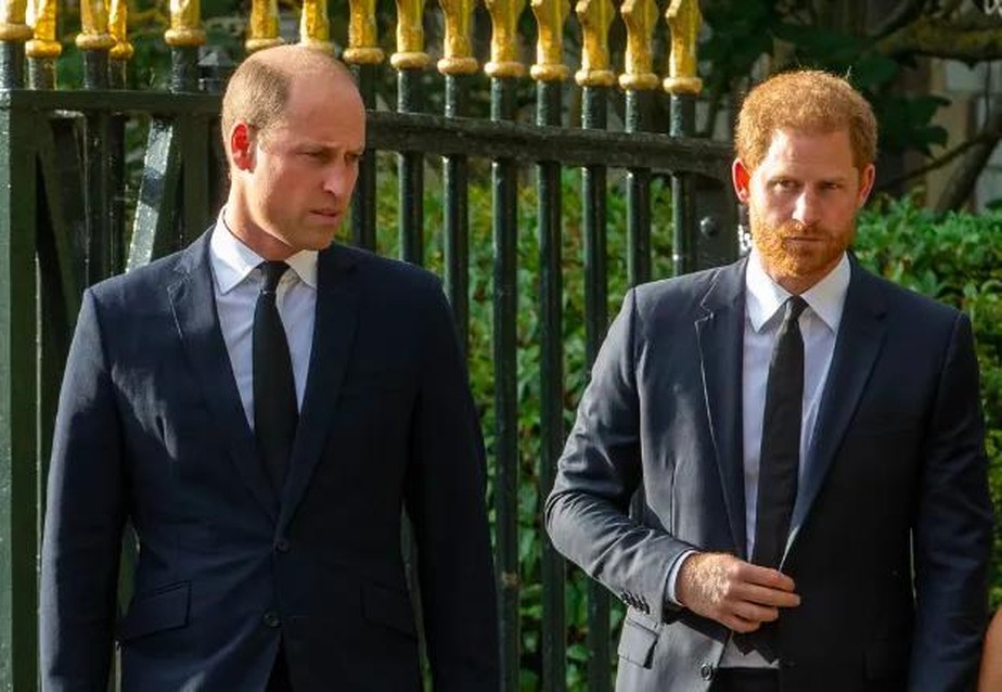 O Príncipe William ao lado do irmão mais novo, Príncipe Harry (Foto: Getty Images)