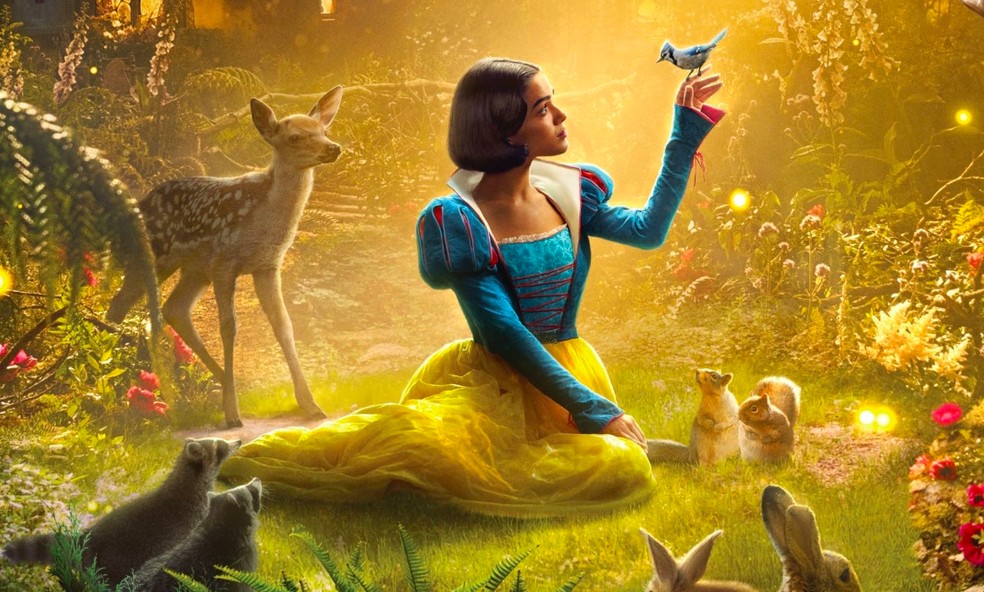 Rachel Zegler como a protagonista de Branca de Neve (2025) — Foto: Reprodução