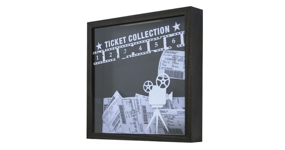 Quadro Porta-Ticket de Cinema Kapos permite armazenar e exibir ingressos — Foto: Reprodução/Amazon