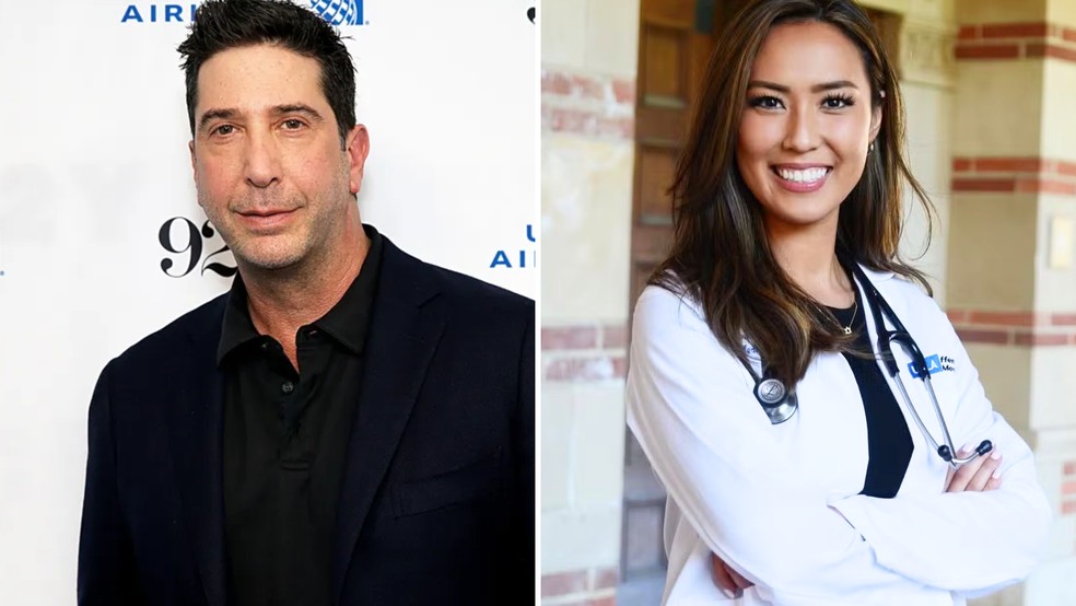 David Schwimmer e Eliana Jolkovsky — Foto: Reprodução/Instagram