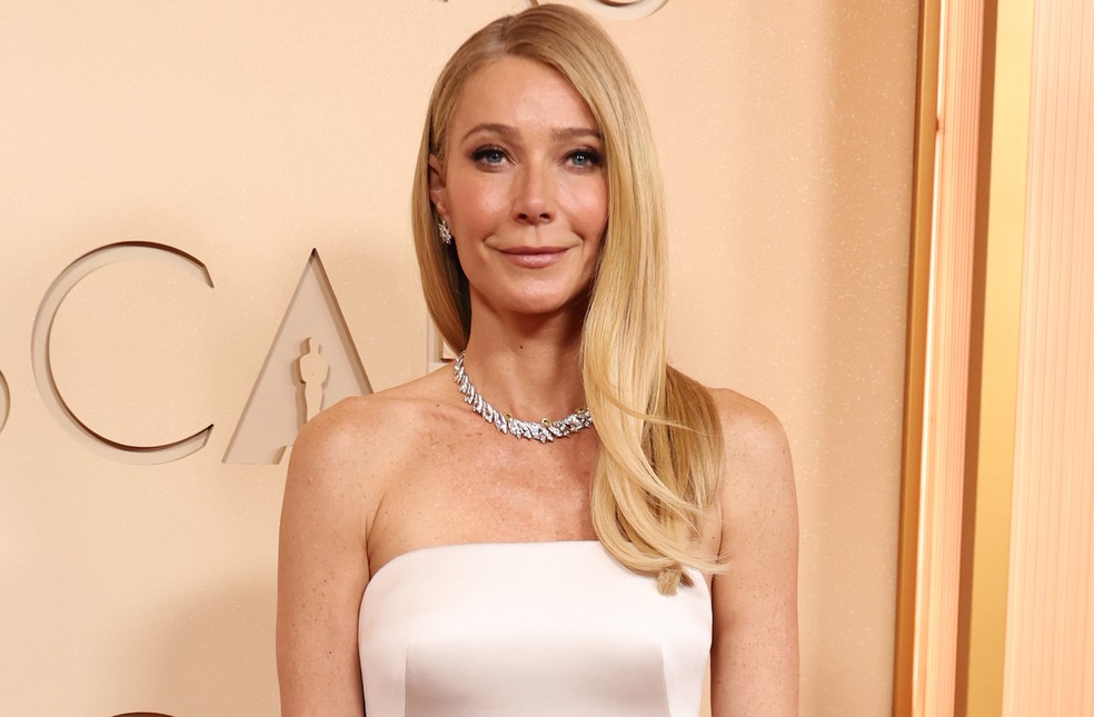 Gwyneth Paltrow no Oscar de 2026 — Foto: Getty Images