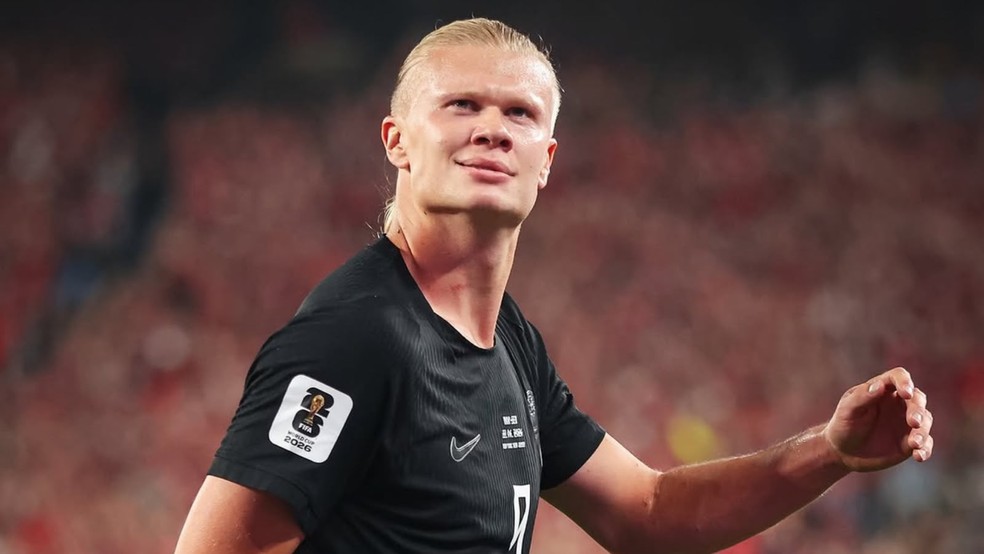 O craque da seleção norueguesa Erling Haaland — Foto: Reprodução/Instagram