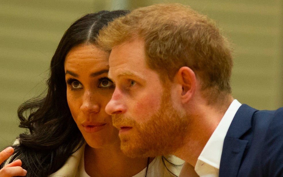 A atriz e Duquesa Meghan Markle e o Príncipe Harry — Foto: Getty Images