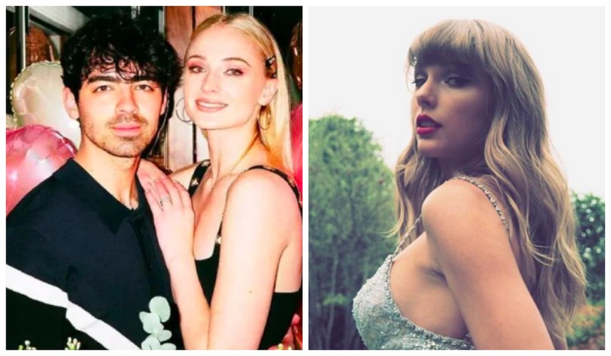 Joe Jonas and Sophie Turner when they were still married and Taylor Swift - Photo: Instagram