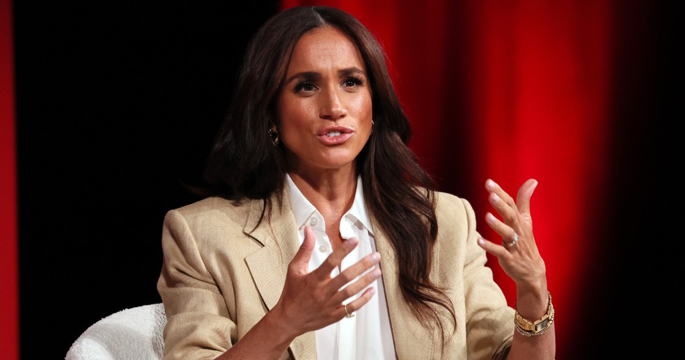 Meghan Markle durante o TIME100 Summit 2025, em Nova York — Foto: Getty