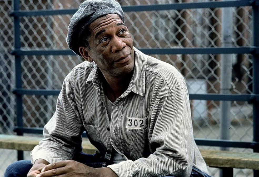Morgan Freeman em 'Um Sonho de Liberdade' — Foto: Divulgação