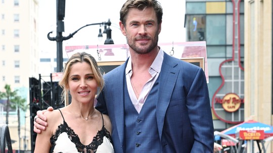 Esposa é criticada por look 'chinfrim' em homenagem a Chris Hemsworth, astro da Marvel e 'Furiosa', na Calçada da Fama