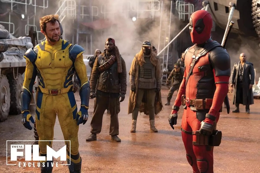 Nova imagem liberada pela Marvel de cena de 'Deadpool & Wolverine' com referência a outro astro dos super-heróis — Foto: Divulgação | Marvel (via TotalFilm)