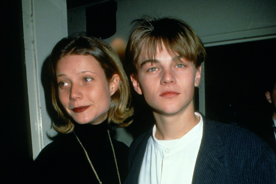 Gwyneth Paltrow e Leonardo DiCaprio em foto de 1994