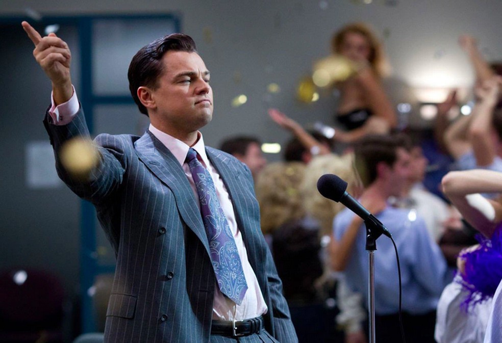 Leonardo DiCaprio em O Lobo de Wall Street (2013) — Foto: Reprodução
