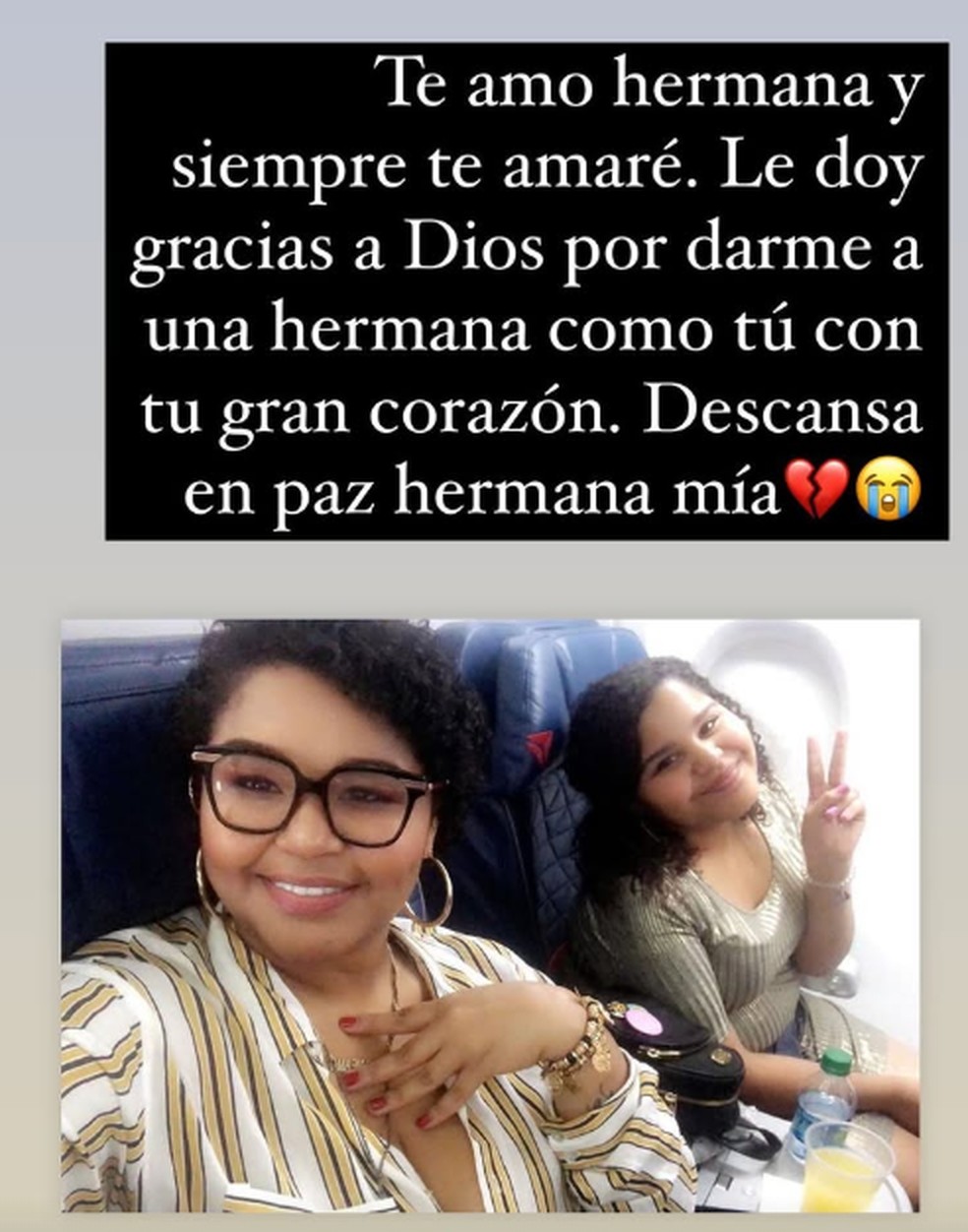 A influenciadora dominicana Carol Acosta foi homenageada pela irmã mais nova — Foto: Reprodução/Instagram