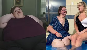 Estrela de reality sobre obesidade exibe perda de peso em clique à beira de piscina