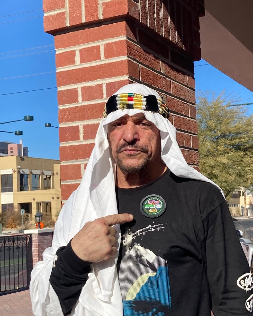 Terry Michael Brunk, conhecido pelo seu nome de ringue Sabu, em foto mais recente — Foto: Reprodução/Instagram