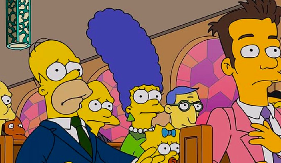 O episódio da 37ª temporada de Os Simpsons retratando a morte de Alice Glick — Foto: Reprodução