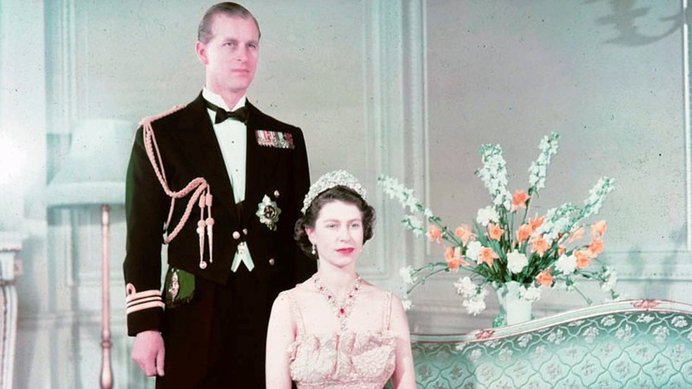 Príncipe Philip e a Rainha Elizabeth  — Foto: Reprodução