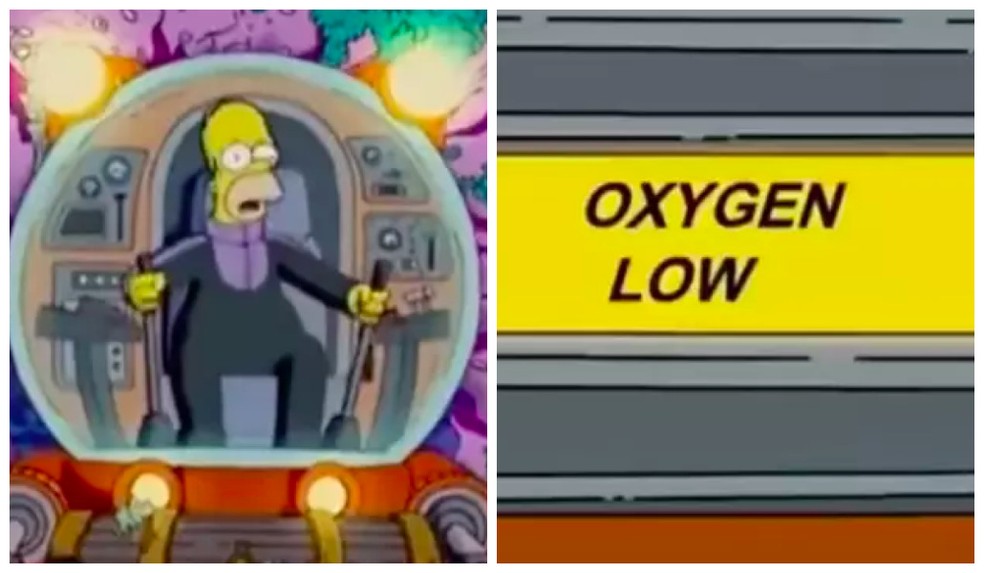 Homer Simpson no episódio de Os Simpsons de 2006 com paralelos com a tragédia da OceanGate — Foto: Reprodução