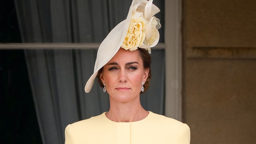 A Princesa Kate Middleton em evento no Palácio de Buckingham em 20 de maio de 2025 — Foto: Getty Images
