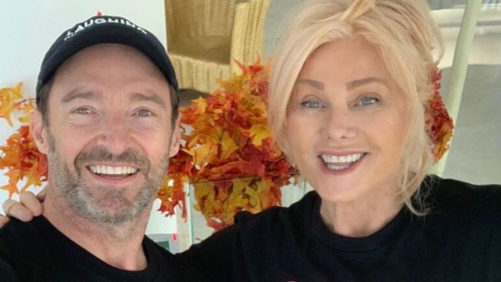 Hugh Jackman e Deborra-Lee Furness — Foto: Reprodução