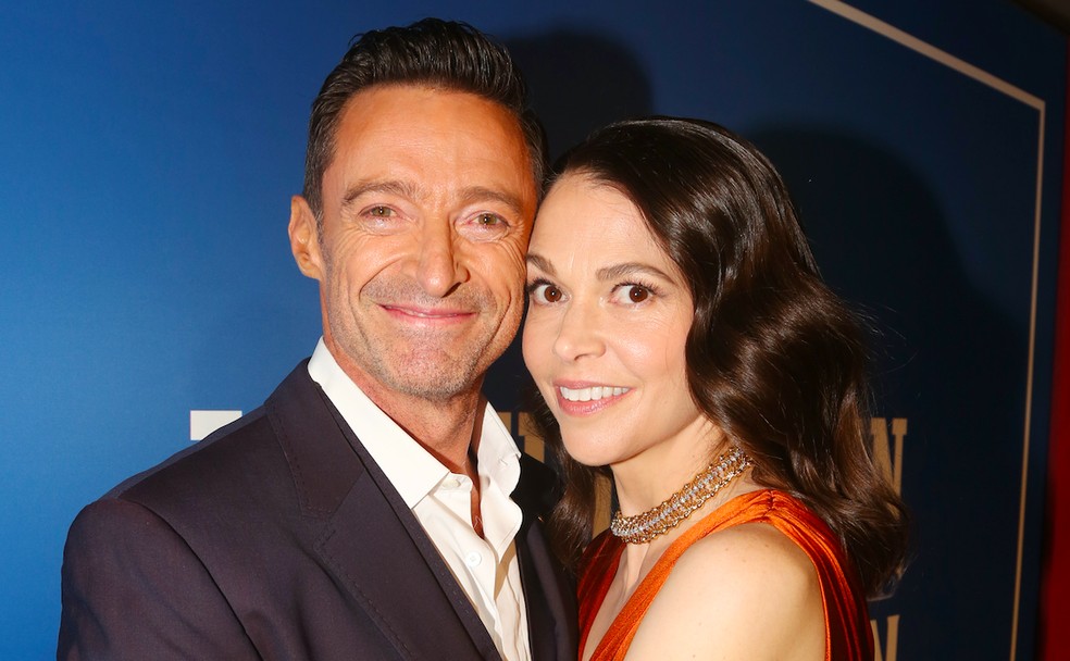 Hugh Jackman e Sutton Foster — Foto: Getty Images