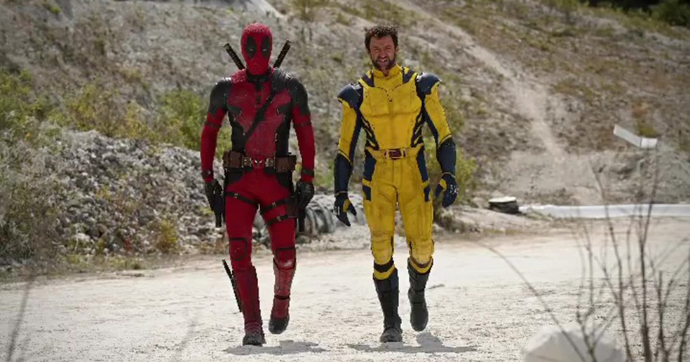 Ryan Reynold e Hugh Jackman no set de 'Deadpool 3' — Foto: reprodução/Instagram