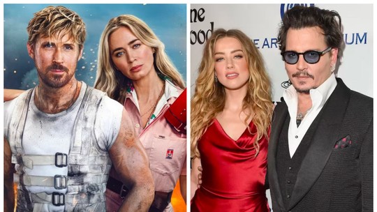 'O Dublê', novo filme de Ryan Gosling, é criticado por piada com Johnny Depp e Amber Heard