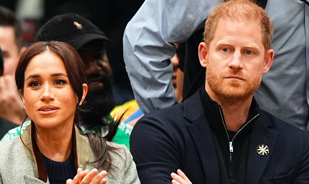 O Príncipe Harry e a atriz e Duquesa Meghan Markle — Foto: Getty Images