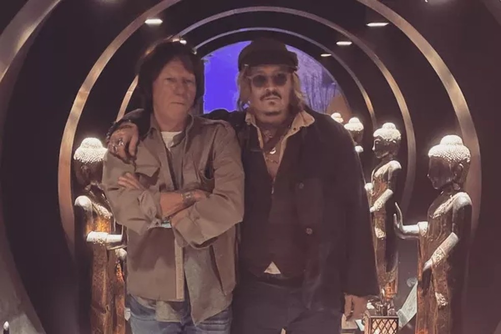 Jeff Beck e Johnny Depp — Foto: reprodução/Instagram