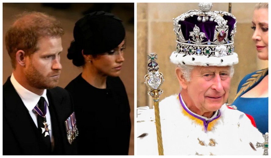 O Príncipe Harry e a atriz e Duquesa Meghan Markle não foram convidados para as celebrações do aniversário do Rei Charles III