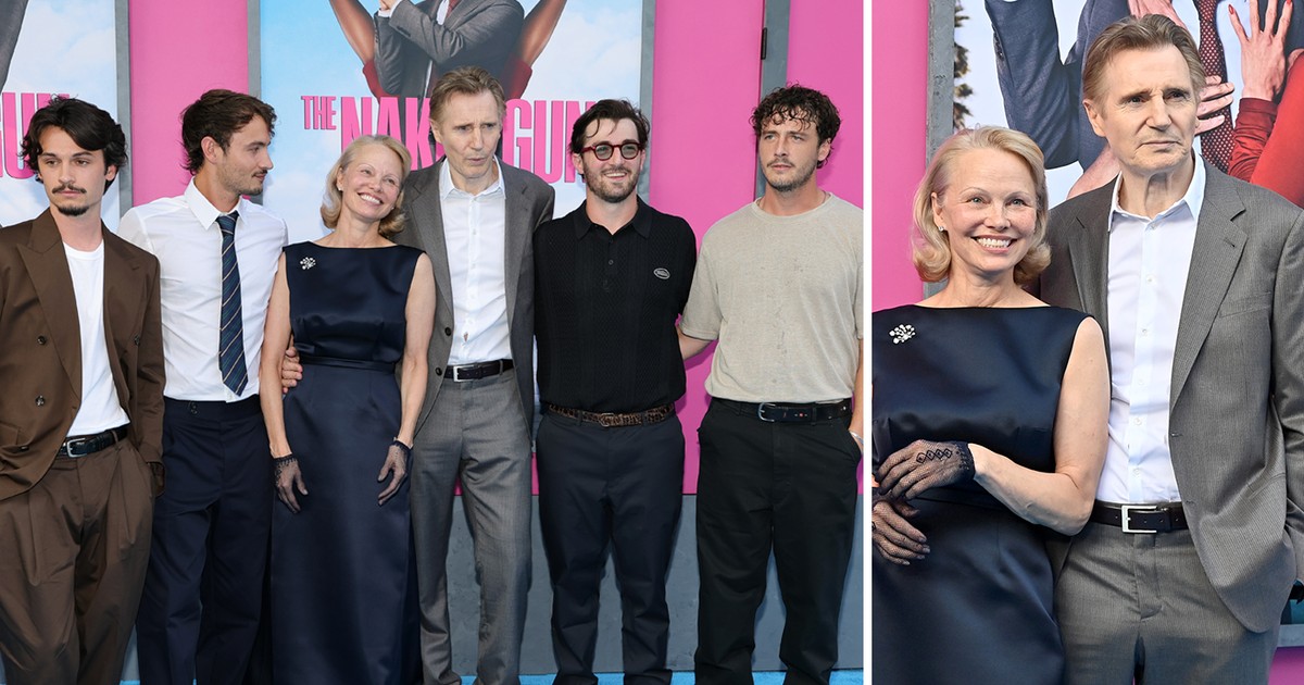 Liam Neeson e Pamela Anderson: Romance nos Bastidores do Remake de 'Corra que a Polícia Vem Aí!'? Veja as Fotos!
