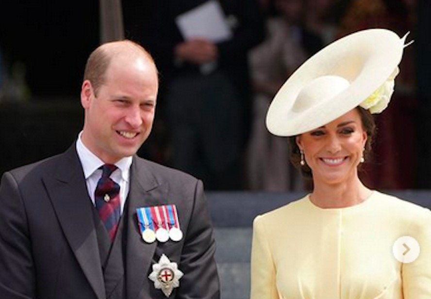 O Príncipe William e a Duquesa Kate Middleton