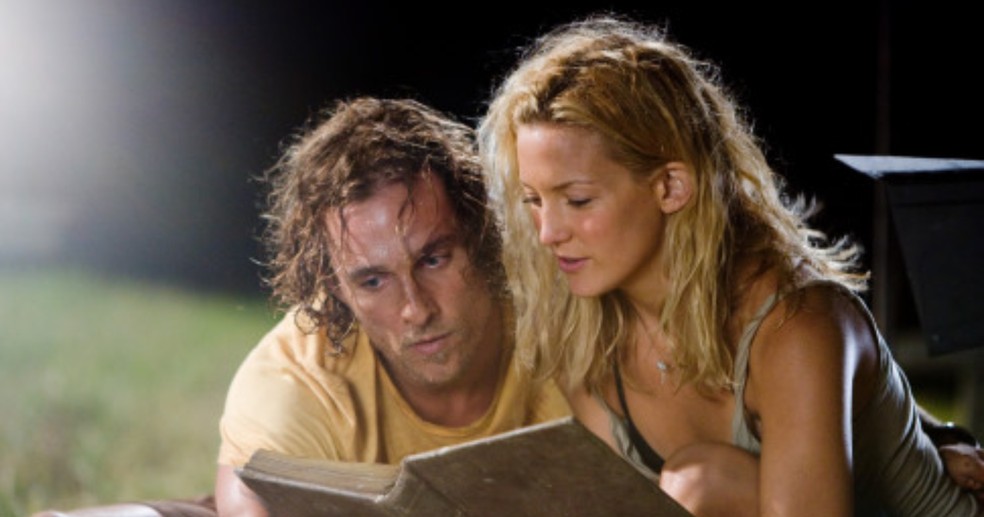 Matthew McConaughey e Kate Hudson no set de 'Um Amor de Tesouro' — Foto: Reprodução