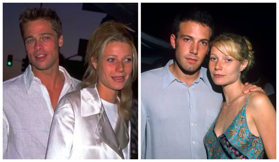 Gwyneth Paltrow esteve em relacionamentos com Brad Pitt e Ben Affleck