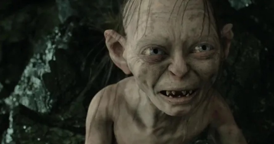 Andy Serkis como Gollum em cena da franquia 'O Senhor dos Anéis'