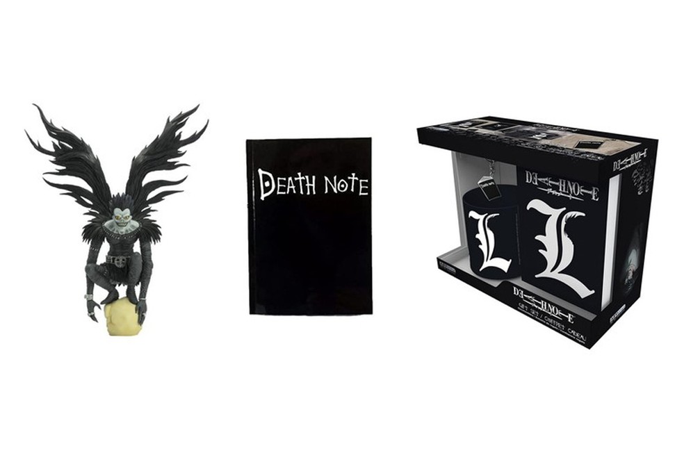 Death Note: acompanhe artigos colecionáveis como estatuetas, canecas, mangás e réplicas do famoso caderno — Foto: Reprodução/Amazon