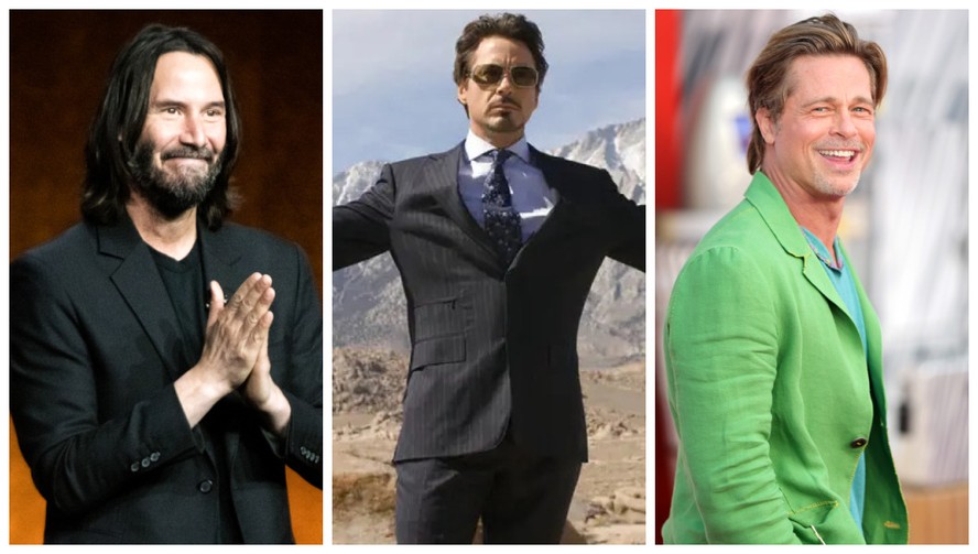 Keanu Reeves, Robert Downey Jr. e Brad Pitt