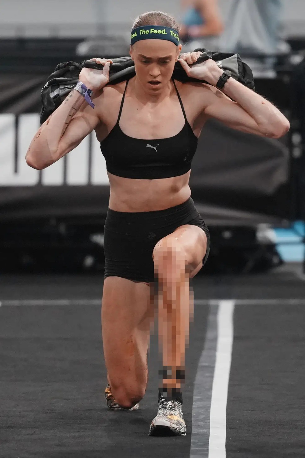 Joanna Wietrzyk, da Austrália, compete no HYROX Beijing 2026 no National Speed ​​Skating Oval em 12 de setembro de 2026 — Foto: Getty Images