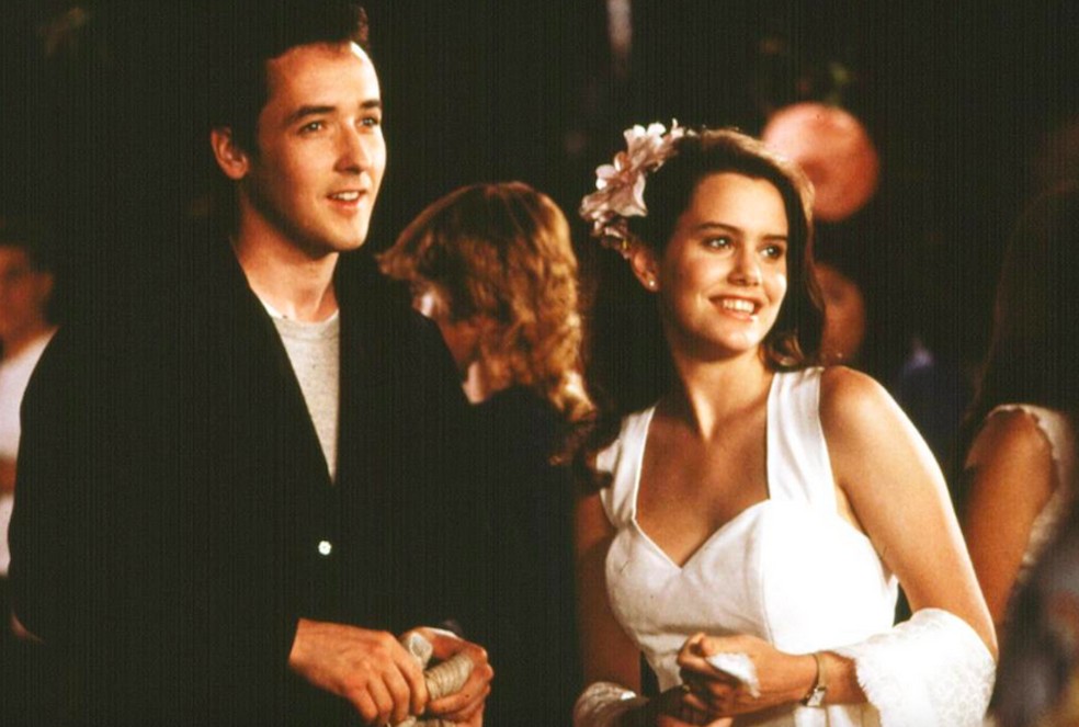 John Cusack e Ione Skye em Digam o que Quiserem (1989) — Foto: Reprodução