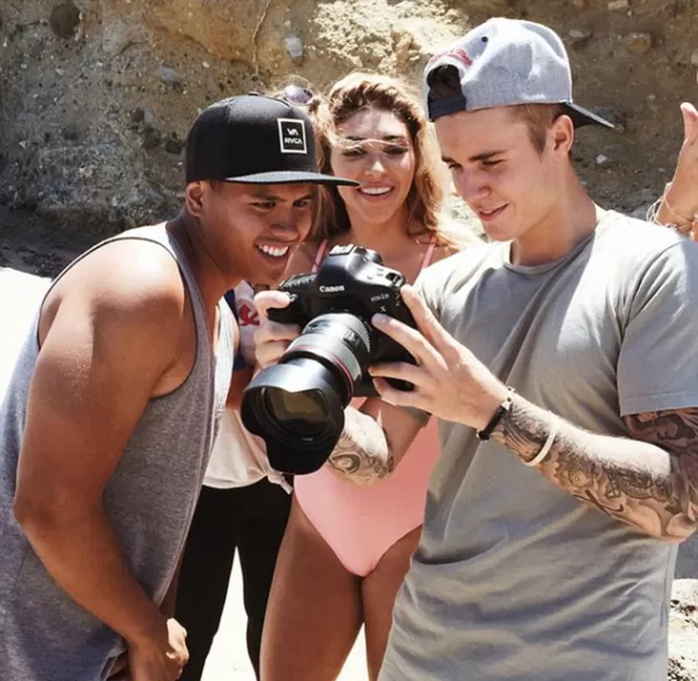Justin Bieber e Chantel Jeffries — Foto: Reprodução/Instagram