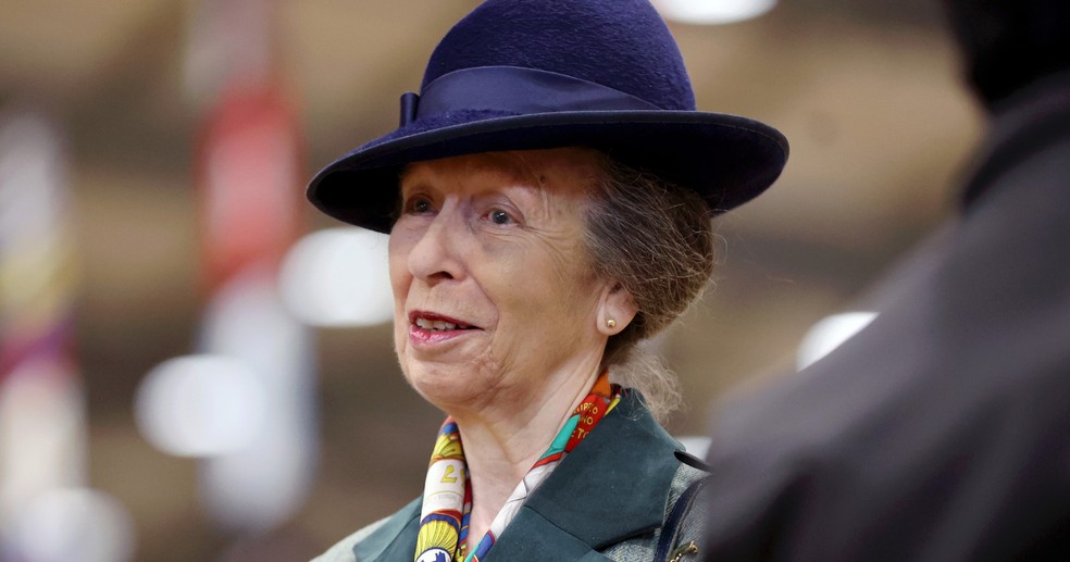 Princesa Anne, irmã de Charles, em evento da Riding for the Disabled Association (RDA) — Foto: Getty