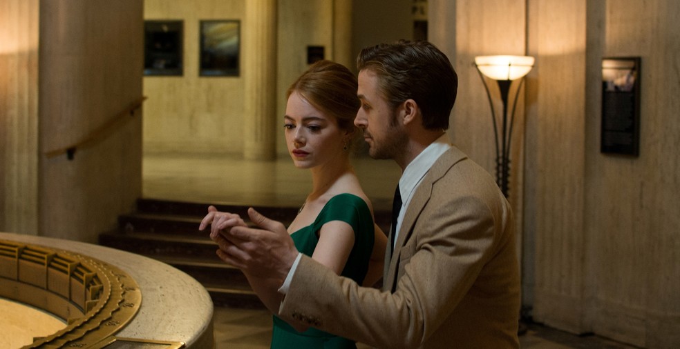 Emma Stone e Ryan Gosling em 'La La Land — Cantando Estações' — Foto: Divulgação