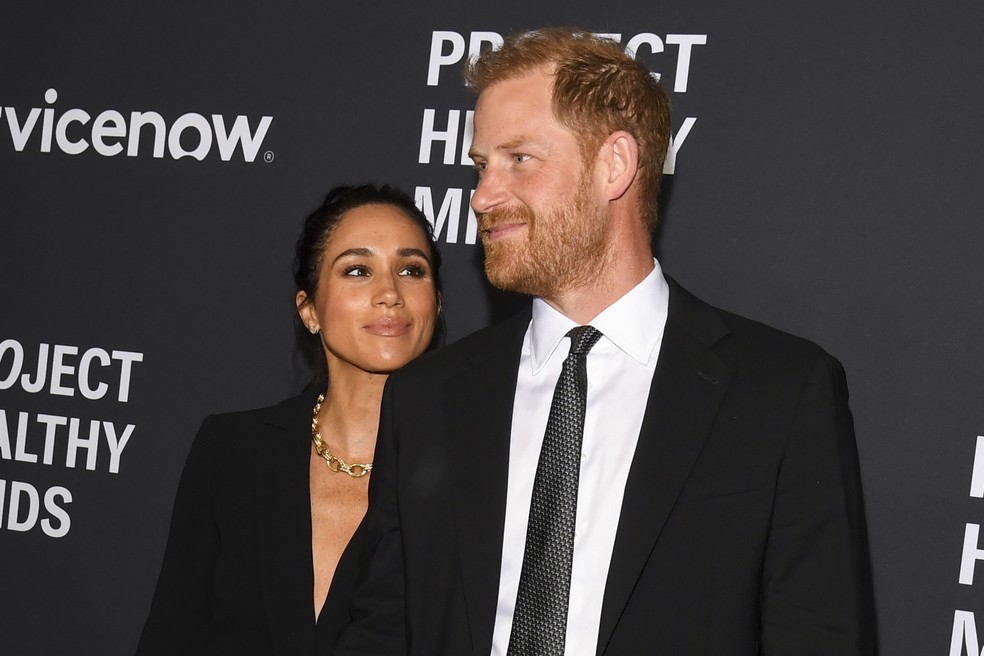 Meghan Markle e Príncipe Harry em Nova York, em outubro de 2025 — Foto: Getty Images