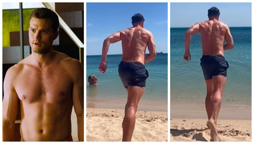 Astro da franquia 50 Tons de Cinza, o ator Jamie Dornan publicou vídeo de mergulho em praia portuguesa