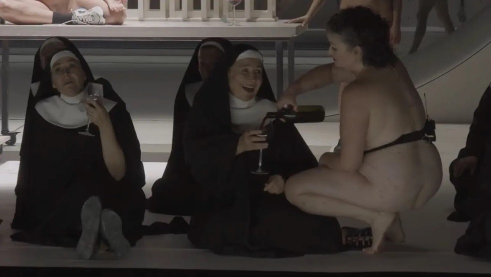 A ópera 'Sancta', apresentada em Stuttgart — Foto: Reprodução/Ópera de Stuttgart