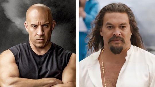 Vin Diesel está com ciúmes de Jason Momoa por roubar a cena em 'Velozes 10' e o culpa por críticas ruins, diz site